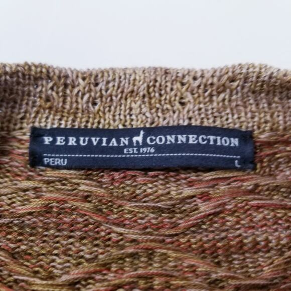 Peruvian Connection Geometric Prints Knitwear Cardigan Open Front - Picture 2 of 11